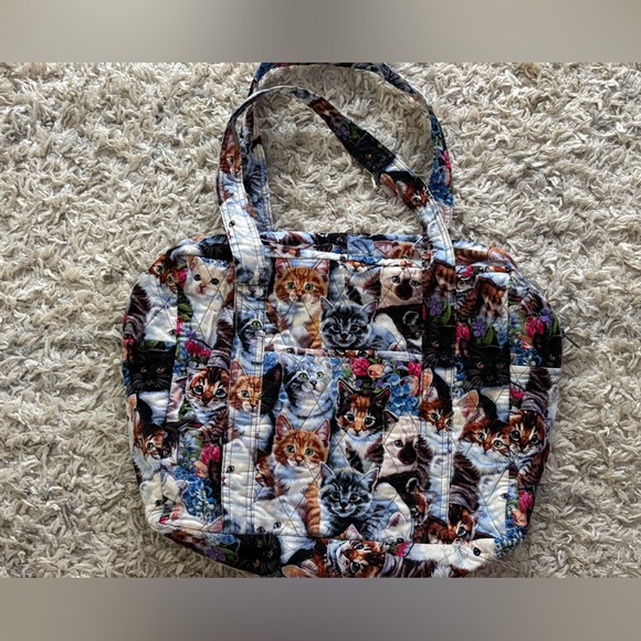 Source Unknown Handbags - Unique Cat Kitten Zippered Bag 20”